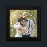 Heart Frame Monogrammed Photo Gift Box<br><div class="desc">Elegant and simple personalized photo design perfect for mother's day,  as a wedding or anniversary gift,  graduation gift,  etc.</div>