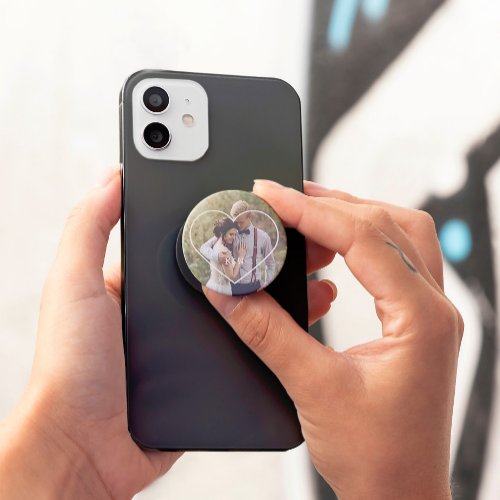 Heart Frame Monogrammed PopSocket