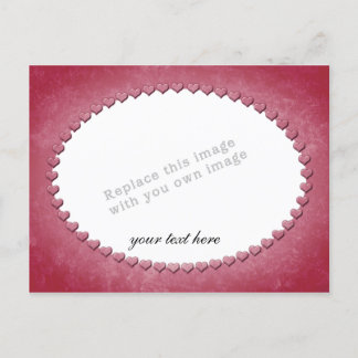 Heart Frame Template Postcard