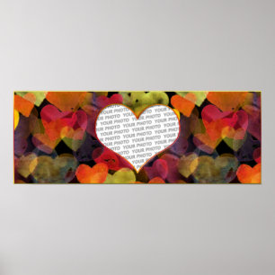 Heart Frames 1 + your photo Poster