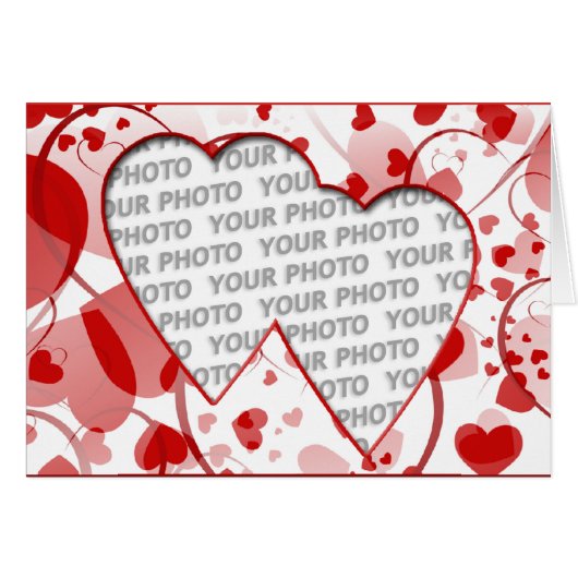 Heart Frames 2 + your photo Cards (Front Horizontal)