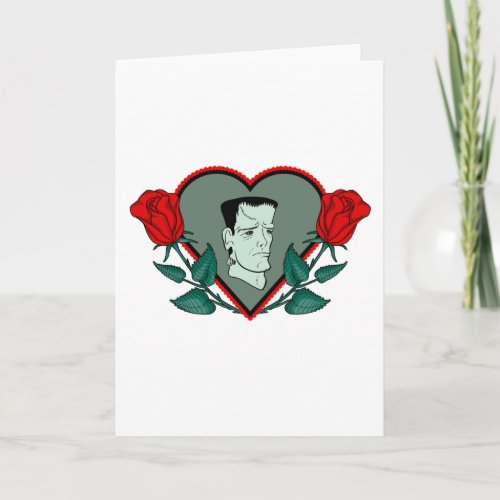 Heart Frankenstein Card