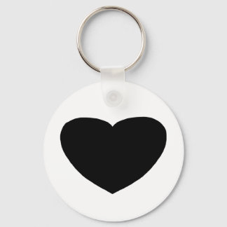 Heart Freeform 5 Black The MUSEUM Zazzle Gifts Keychain