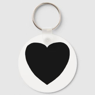 Heart Freeform 7 Black The MUSEUM Zazzle Gifts Keychain