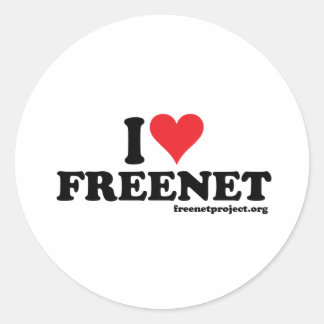 Heart Freenet Classic Round Sticker