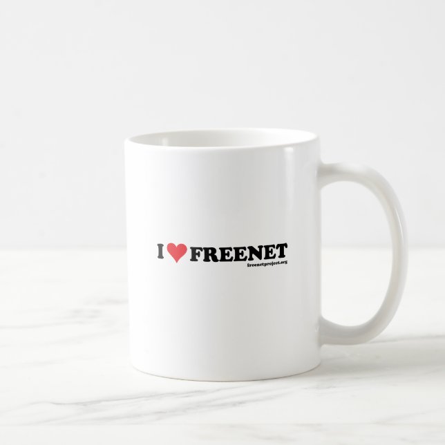 Heart Freenet - Long Coffee Mug (Right)