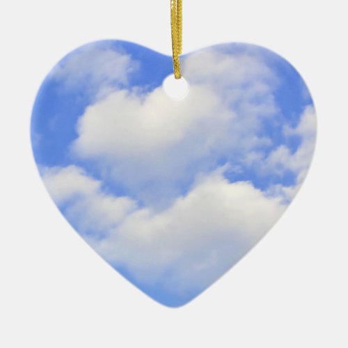Heart from clouds Ornament