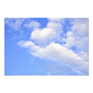 Heart from clouds Photo Prints