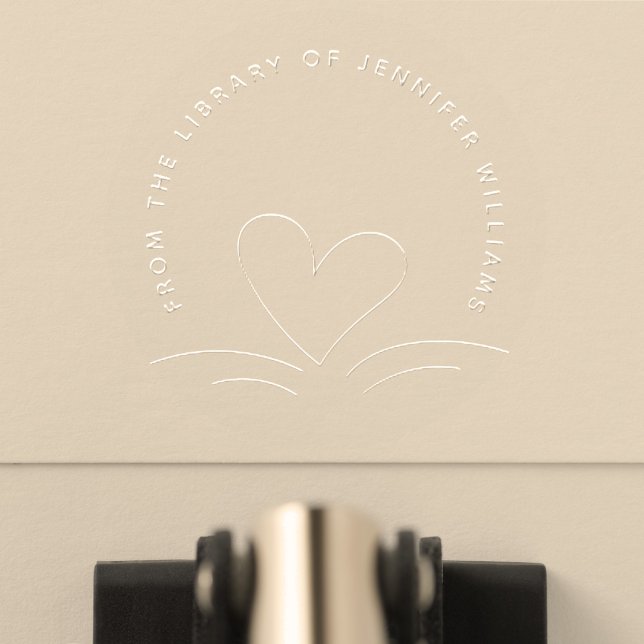 Heart From The Library Of Modern Custom Book Embosser (Creator Uploaded)