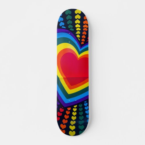 Heart full color them to play to set skateboard