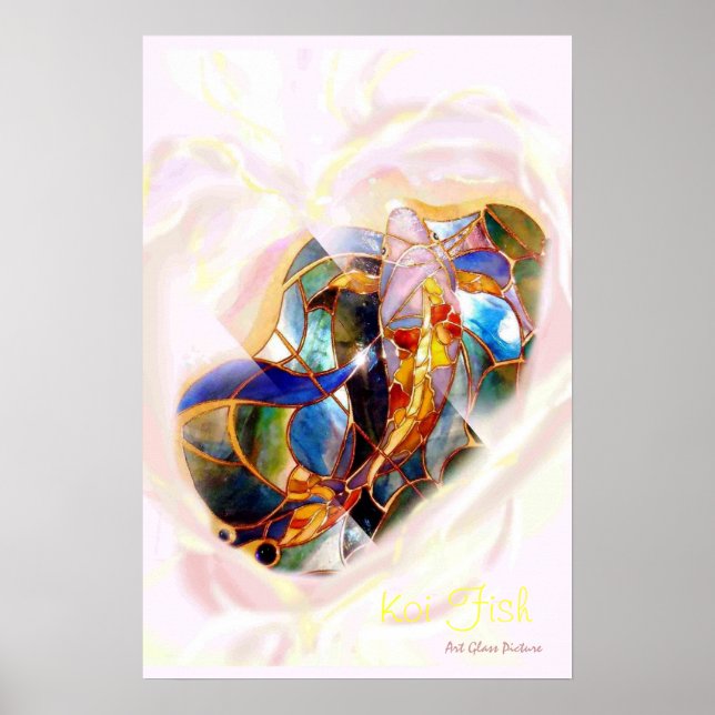 Heart Full Koi Art Modern Wall Deco Poster (Front)