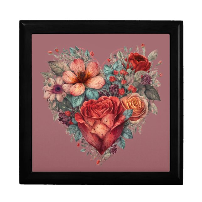 Heart Full of Flowers Gift Box (Front)