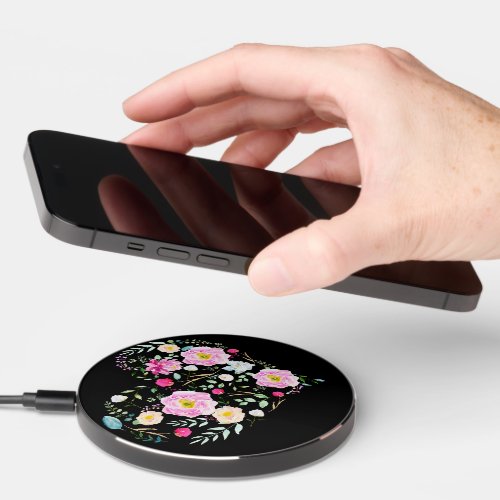 Heart Full of Flowers Wireless Charger