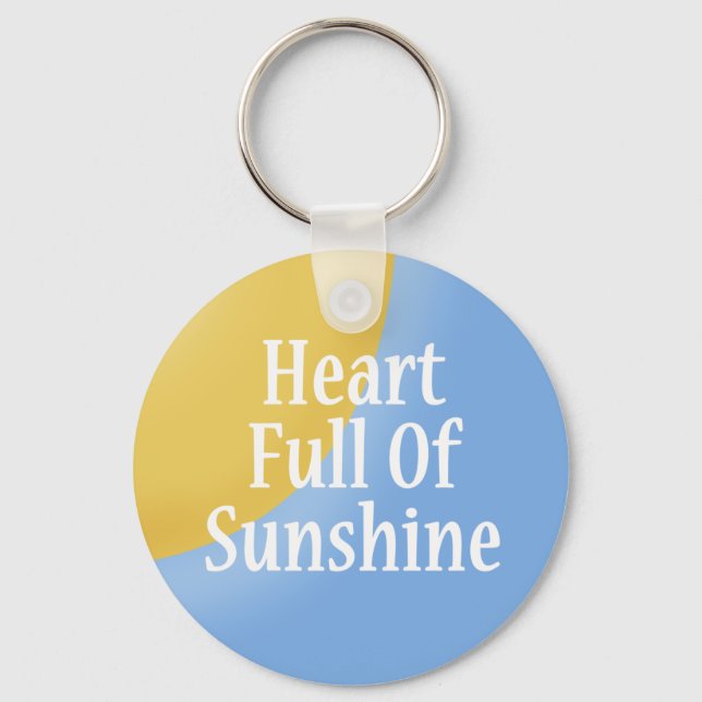 Heart Full of Sunshine Key Chain (Front)