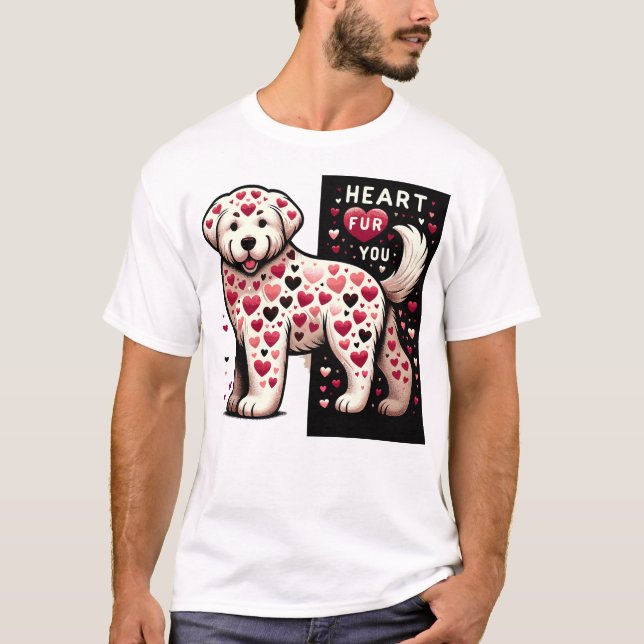 Heart Fur You - Canine Love Spots Tee (Front)
