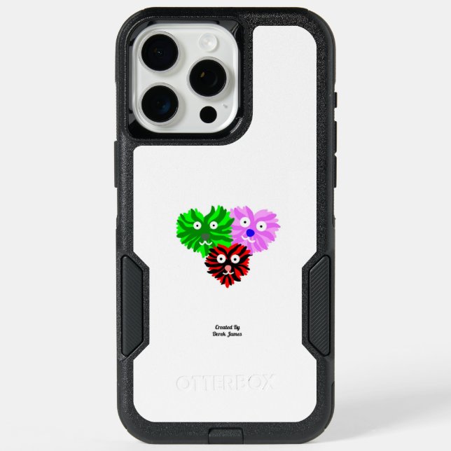Heart Fuzzies Apple iPhone 15 Pro max Case (Back)