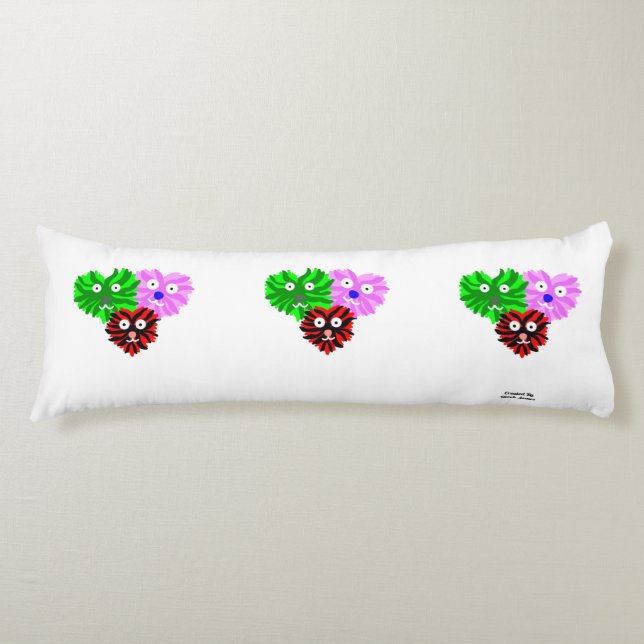 Heart Fuzzies Body Pillow (Front)