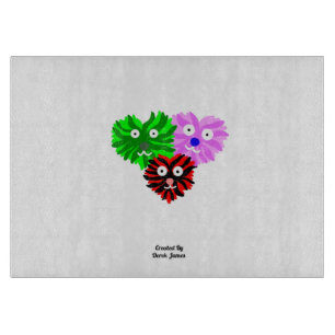 Heart Fuzzies Glass Cutting Board