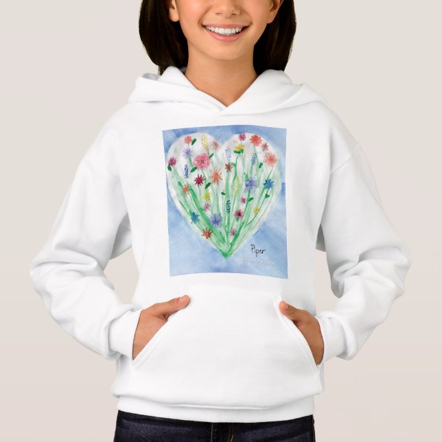 Heart Garden - KidsArt for CHOC  Hoodie (Front)