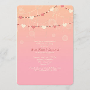 Heart Garland Invitation