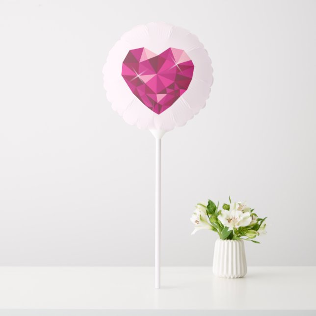Heart Gemstone  Balloon (In SItu)