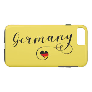 Heart Germany Cell Phone Case, German iPhone 8 Plus/7 Plus Case