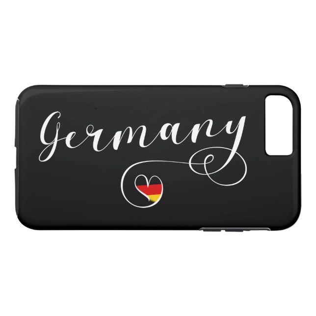 Heart Germany Cell Phone Case, German Flag Case-Mate iPhone Case (Back (Horizontal))