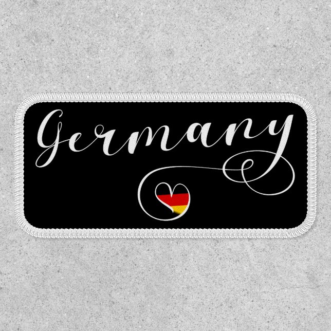 Heart Germany, German Flag Patch (Front)
