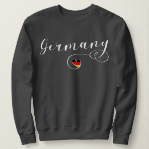 Heart Germany, German Flag Sweatshirt