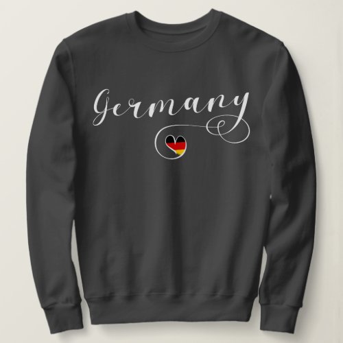 Heart Germany German Flag Sweatshirt
