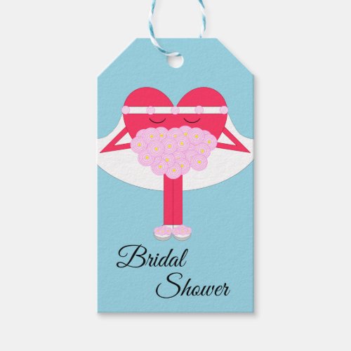 Heart Getting Married Bridal Shower Gift Tags