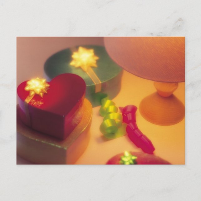 Heart Gift Boxes Postcard (Front)