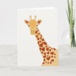 Heart Giraffe (Glossy) Greeting Card