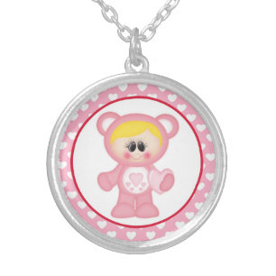 Heart Girl Care a lot Kids d3 Necklace Jewelry