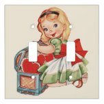 Heart Girl Child Retro Cute Children Light Switch Cover