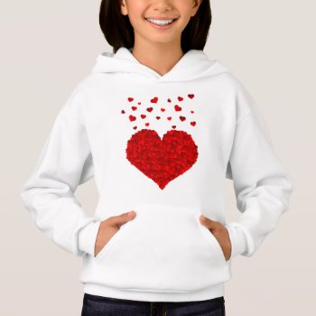 Heart Girl's Pullover Hoodie by MushiStore at Zazzle