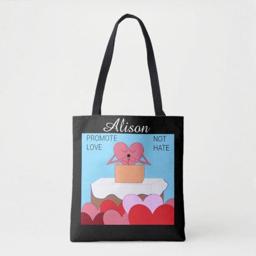 Heart Giving Speech About Love  Tote Bag