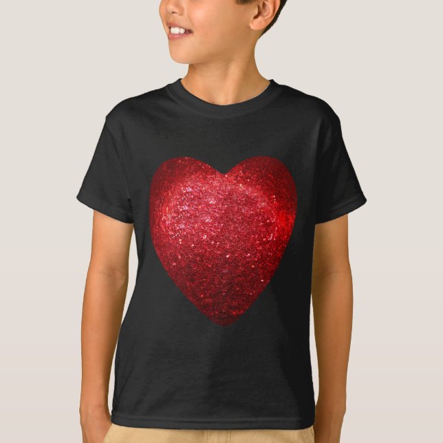 heart - glitter T-Shirt (Front)