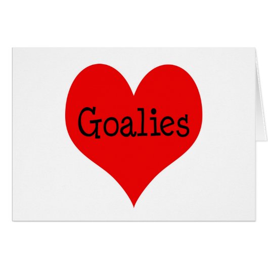 Heart Goalies Cards (Front Horizontal)