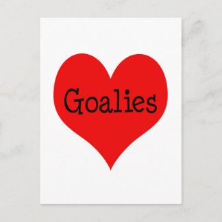 Heart Goalies Postcard