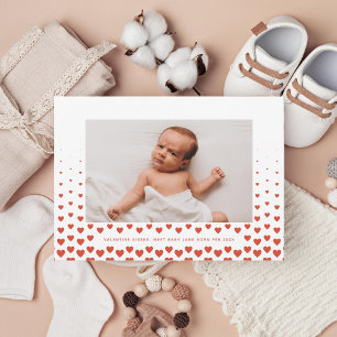 Heart Gradient valentine Photo Holiday Card