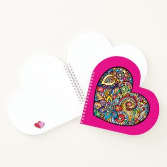 Heart Graffiti Love Notebook