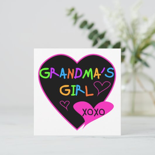 Heart Grandma's Girl T-shirts and Gifts (Standing Front)