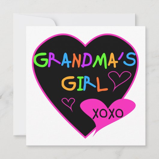 Heart Grandma's Girl T-shirts and Gifts (Front)