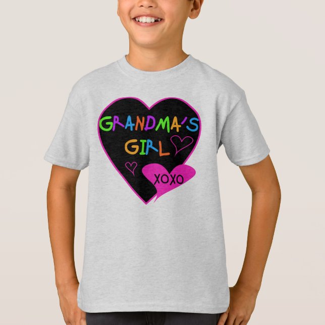 Heart Grandma's Girl T-shirts and Gifts (Front)