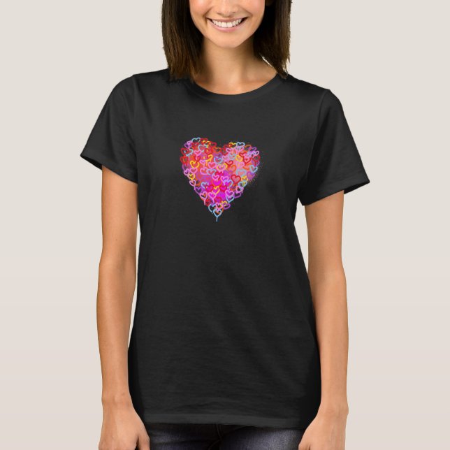 Heart Graphic Design for Valentine's Day Lovers T-Shirt (Front)