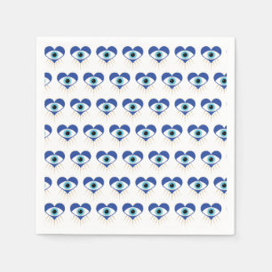 Heart Greek Evil Eye Napkins