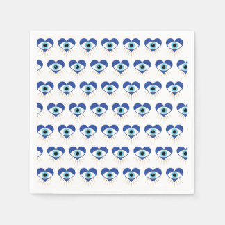 Heart Greek Evil Eye Napkins