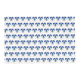 Heart Greek Evil Eye Placemat