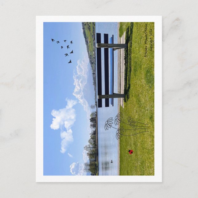 Heart greetings from nature - High quality Postcard (Front)